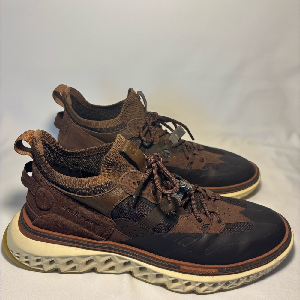 Cole Haan Men's 5.Zerogrand Work Sneaker Brown - Picture 2 of 7